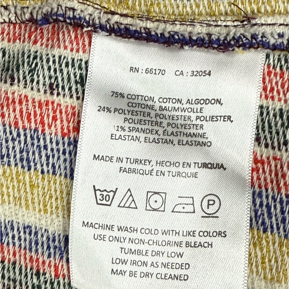 Anthropologie Akemi + Kin Mansoura Multicolor Striped Wrap Jacket (Missing Tie) - Picture 13 of 14